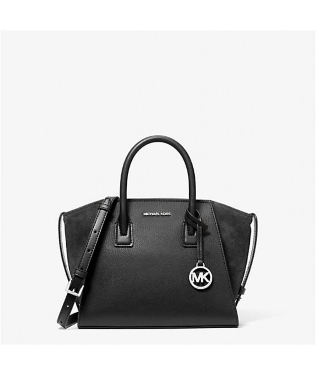 MICHAEL KORS Черная кожаная сумка тоут, фото 9