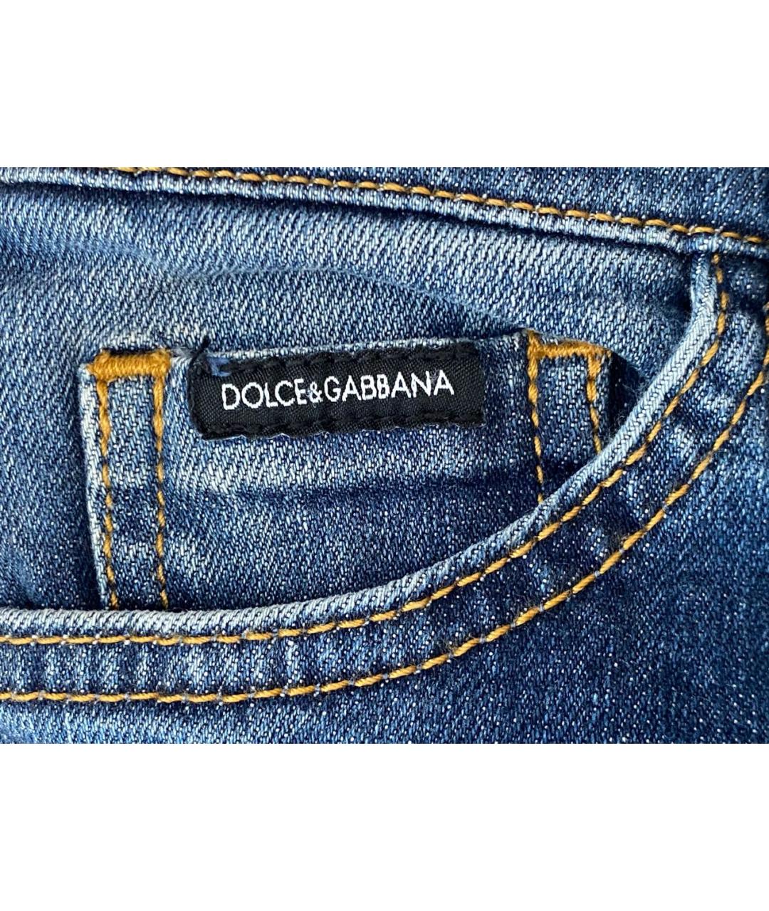 DOLCE & GABBANA KIDS Синие хлопковые детские джинсы, фото 6