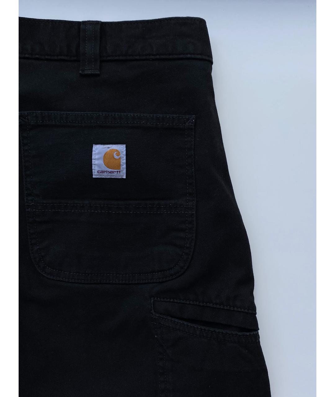 CARHARTT Черные хлопко-эластановые повседневные брюки, фото 6