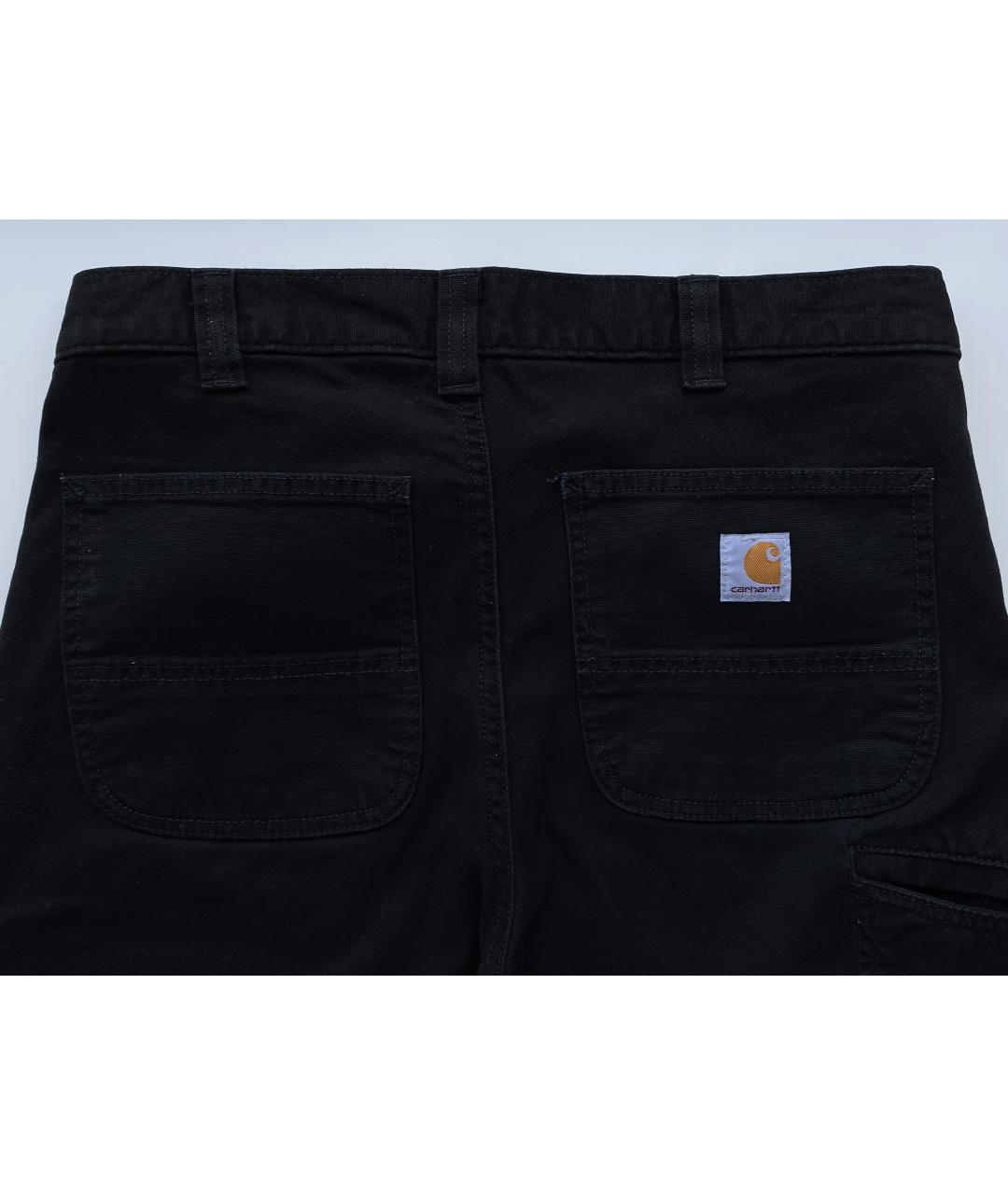CARHARTT Черные хлопко-эластановые повседневные брюки, фото 4