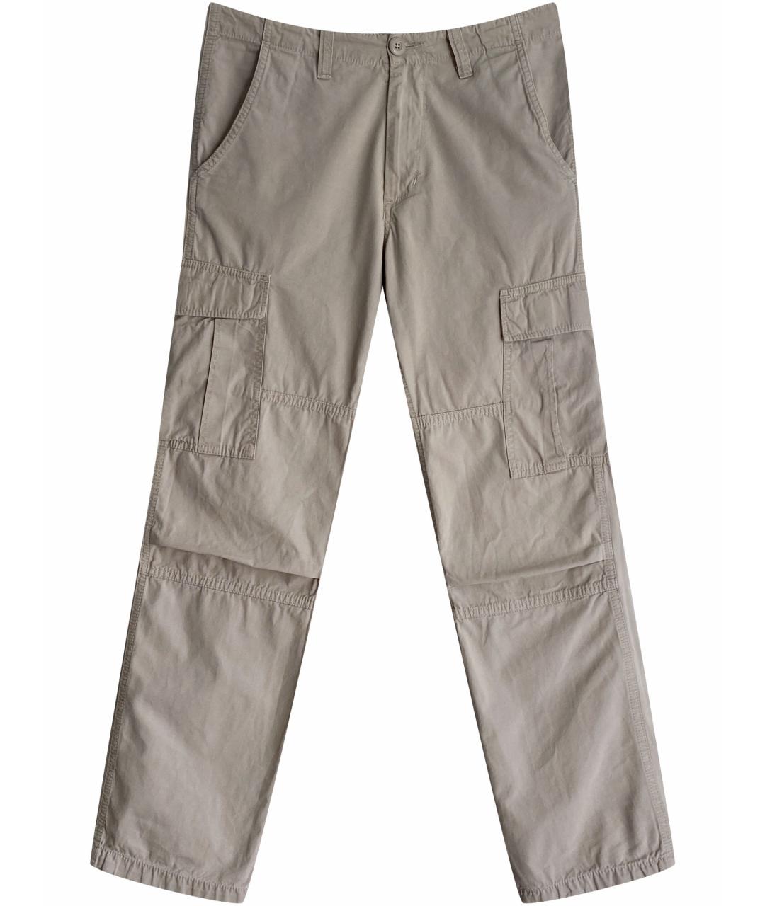 CARHARTT WIP Бежевые хлопковые повседневные брюки, фото 1