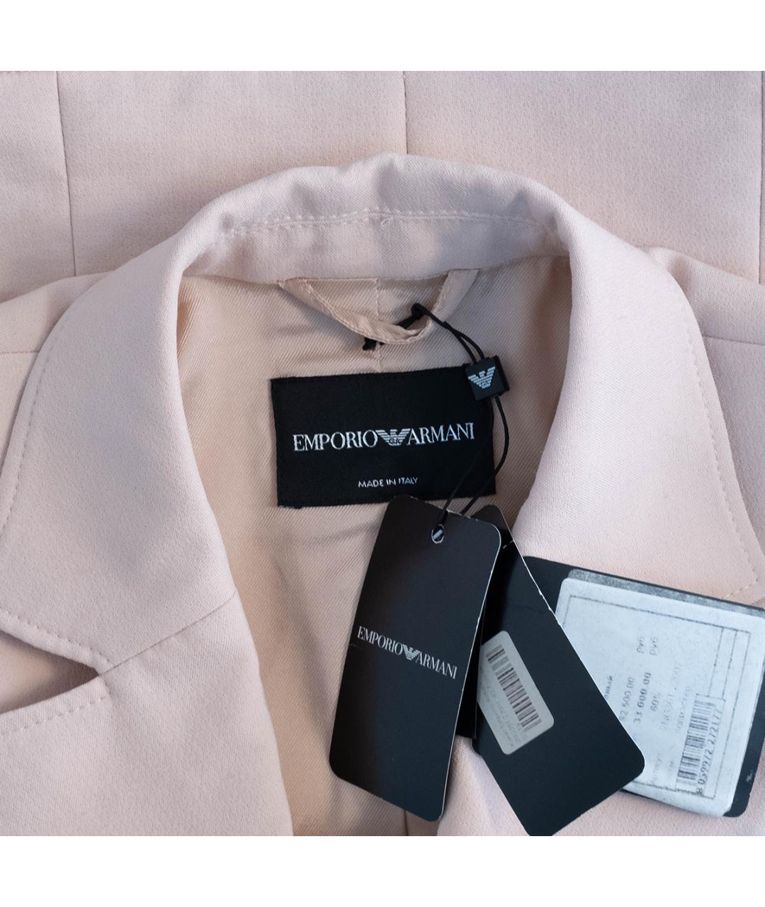 EMPORIO ARMANI Бежевая полиэстеровая куртка, фото 3