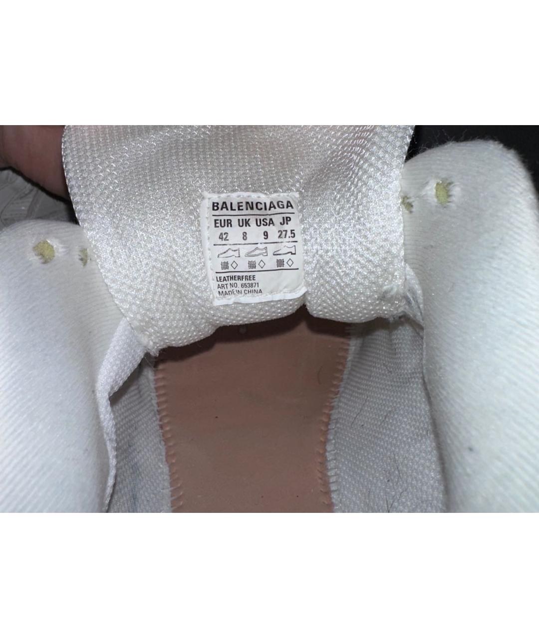 BALENCIAGA Белые низкие кроссовки / кеды, фото 6