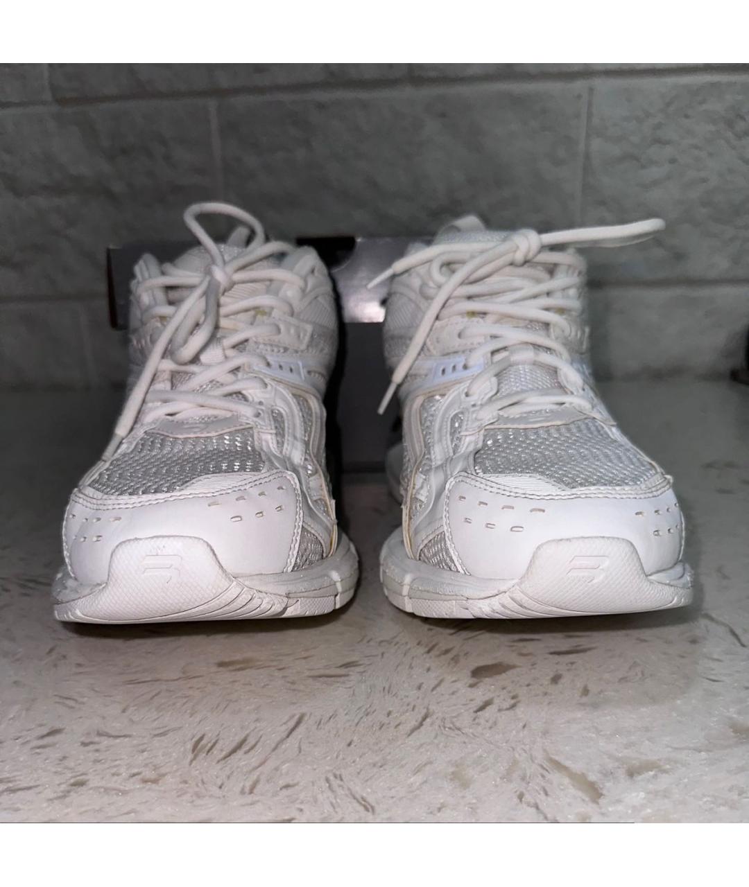 BALENCIAGA Белые низкие кроссовки / кеды, фото 4