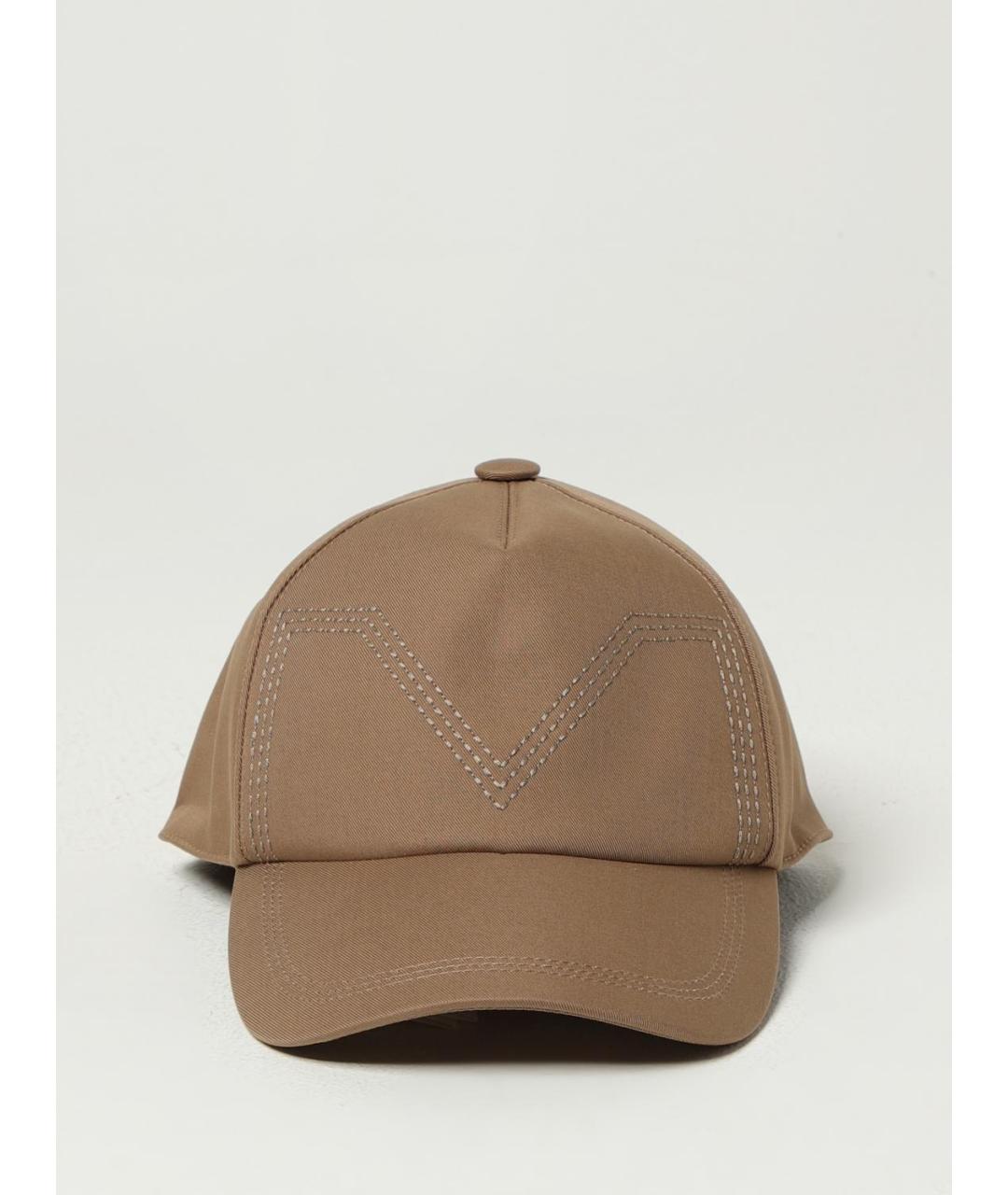 MAX MARA Коричневая хлопковая кепка, фото 2