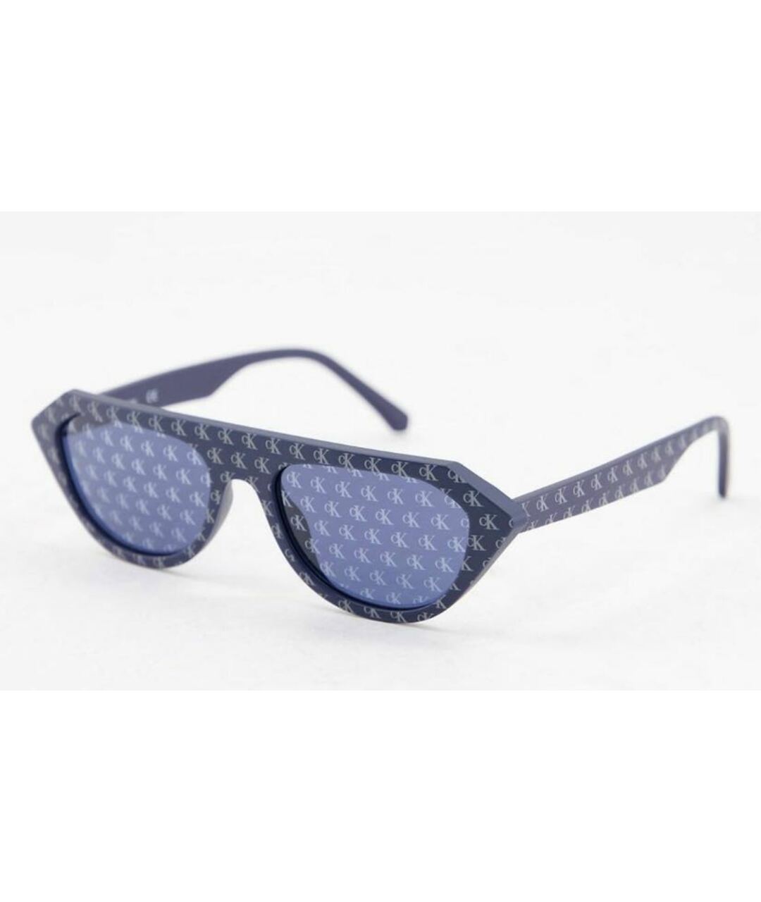 CALVIN KLEIN JEANS Темно-синие пластиковые солнцезащитные очки, фото 3