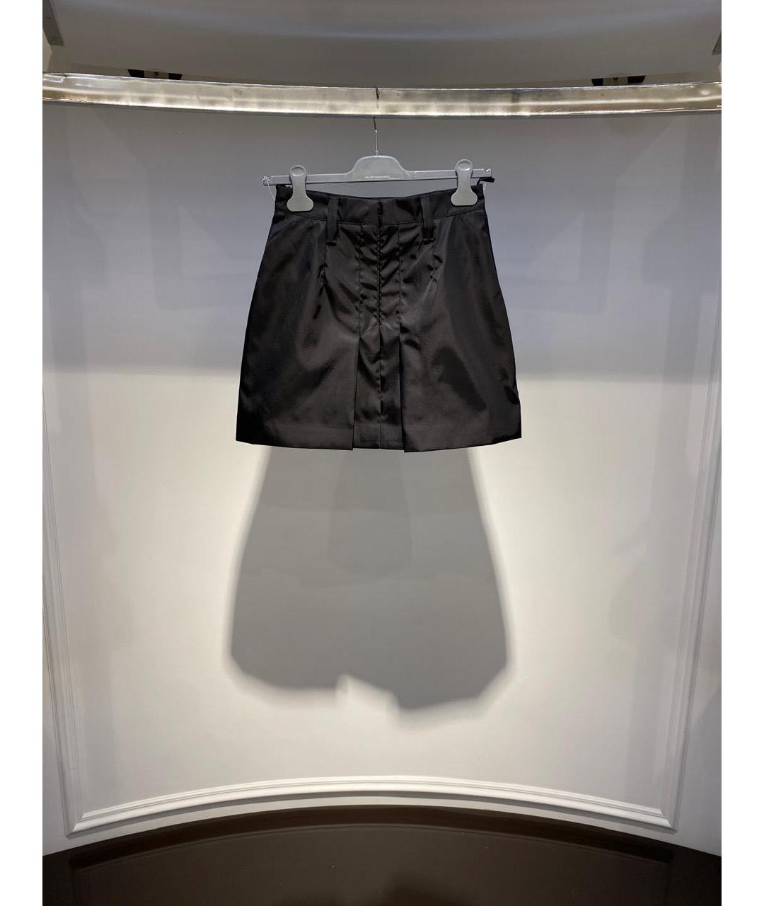 PRADA Черная юбка мини, фото 2