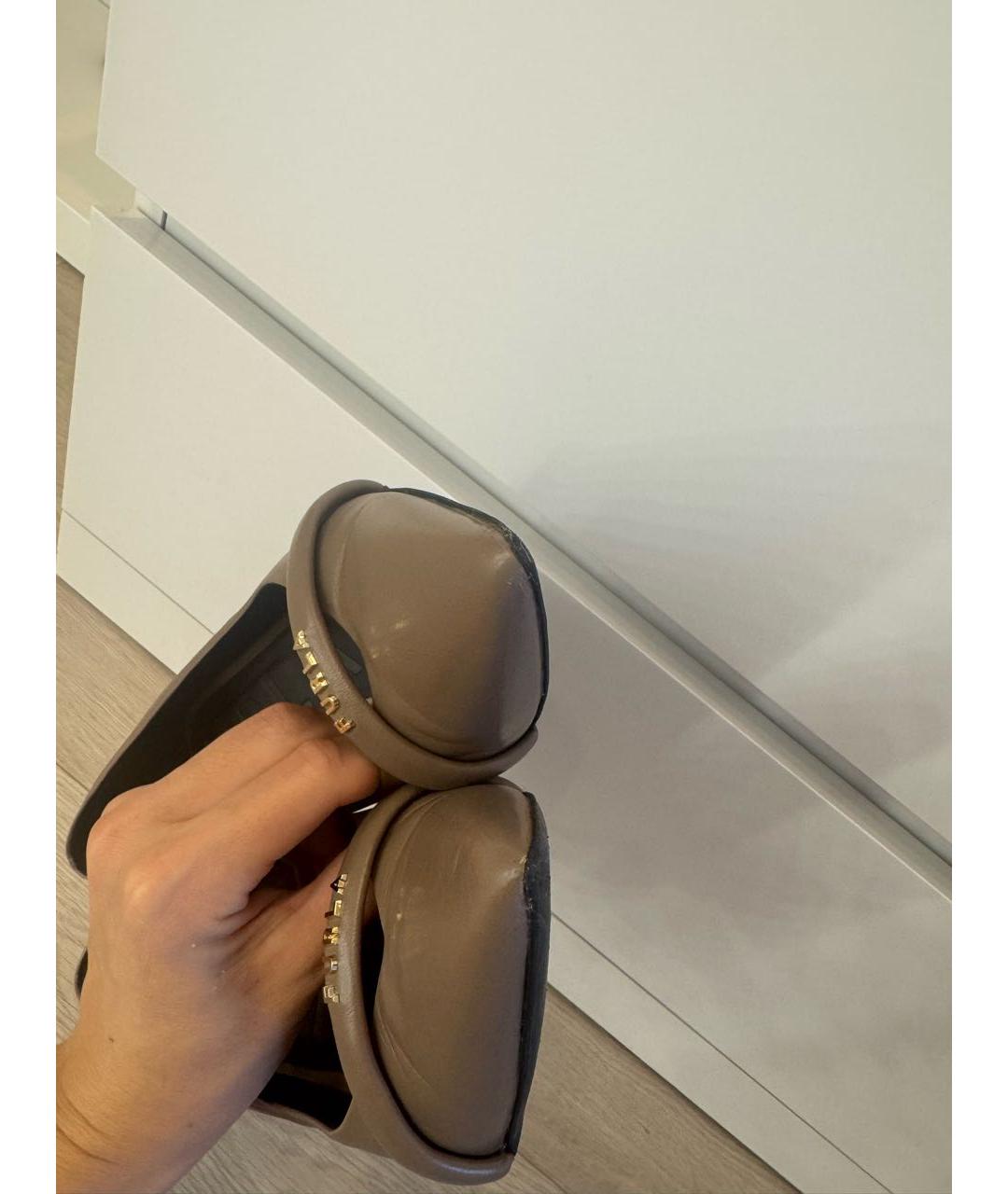 FURLA Коричневые кожаные туфли, фото 8
