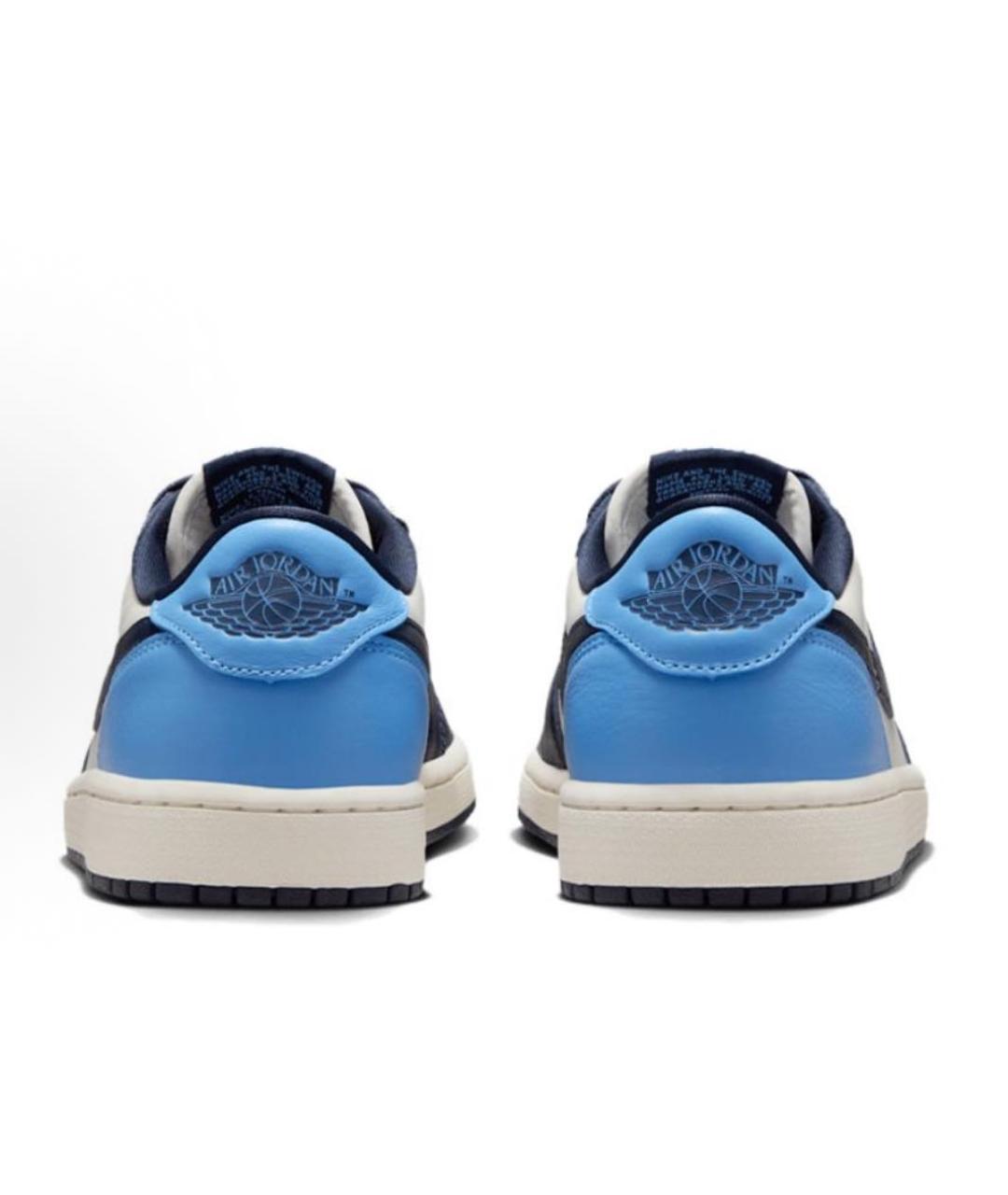 JORDAN Синие кожаные кроссовки, фото 4