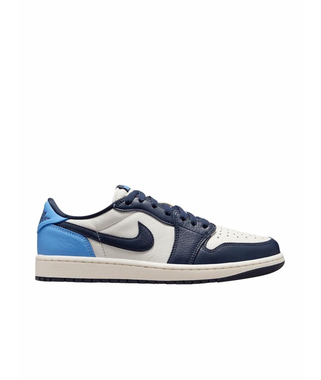 JORDAN Синие кожаные кроссовки, фото 1