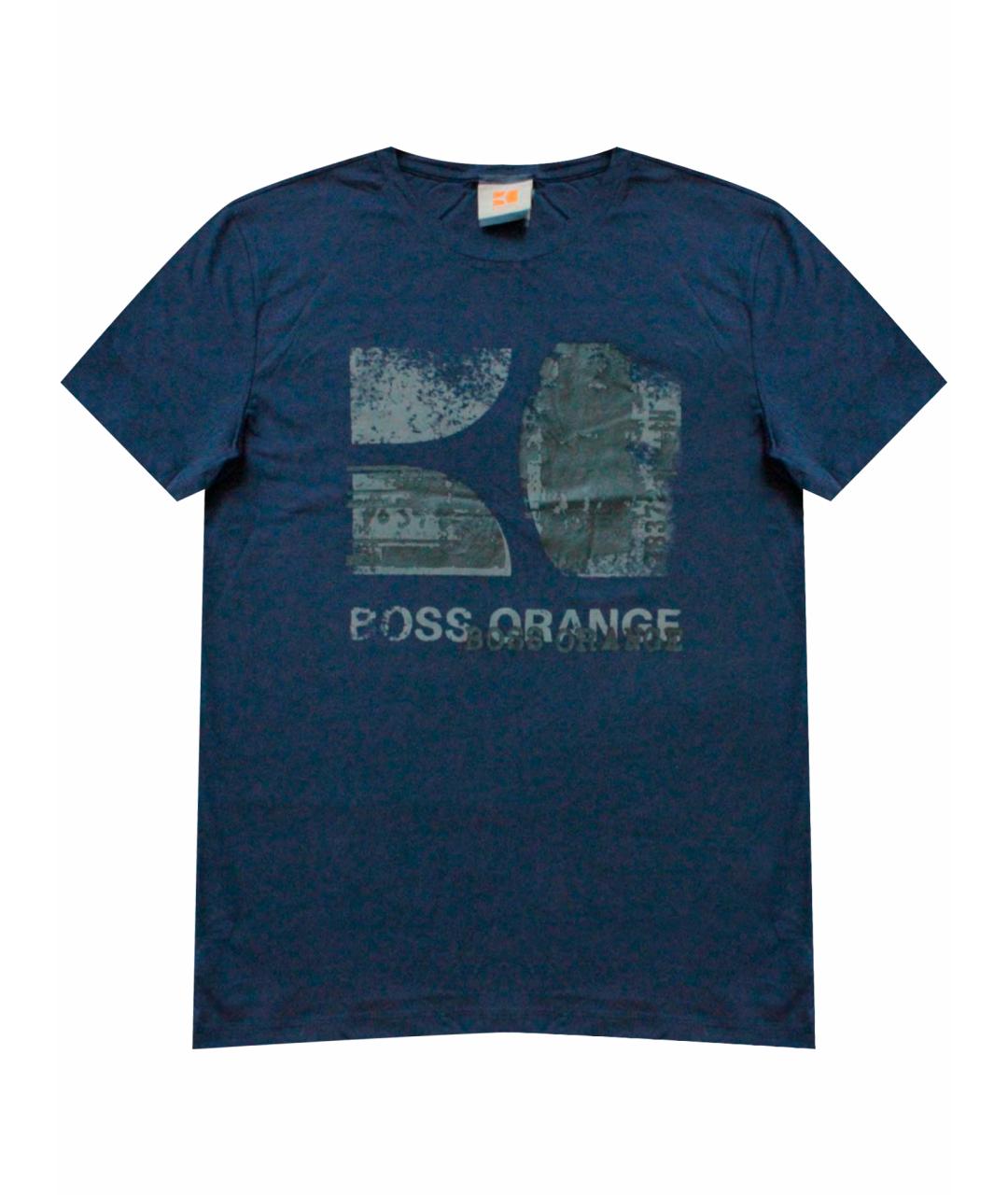 HUGO BOSS Темно-синяя хлопковая футболка, фото 1