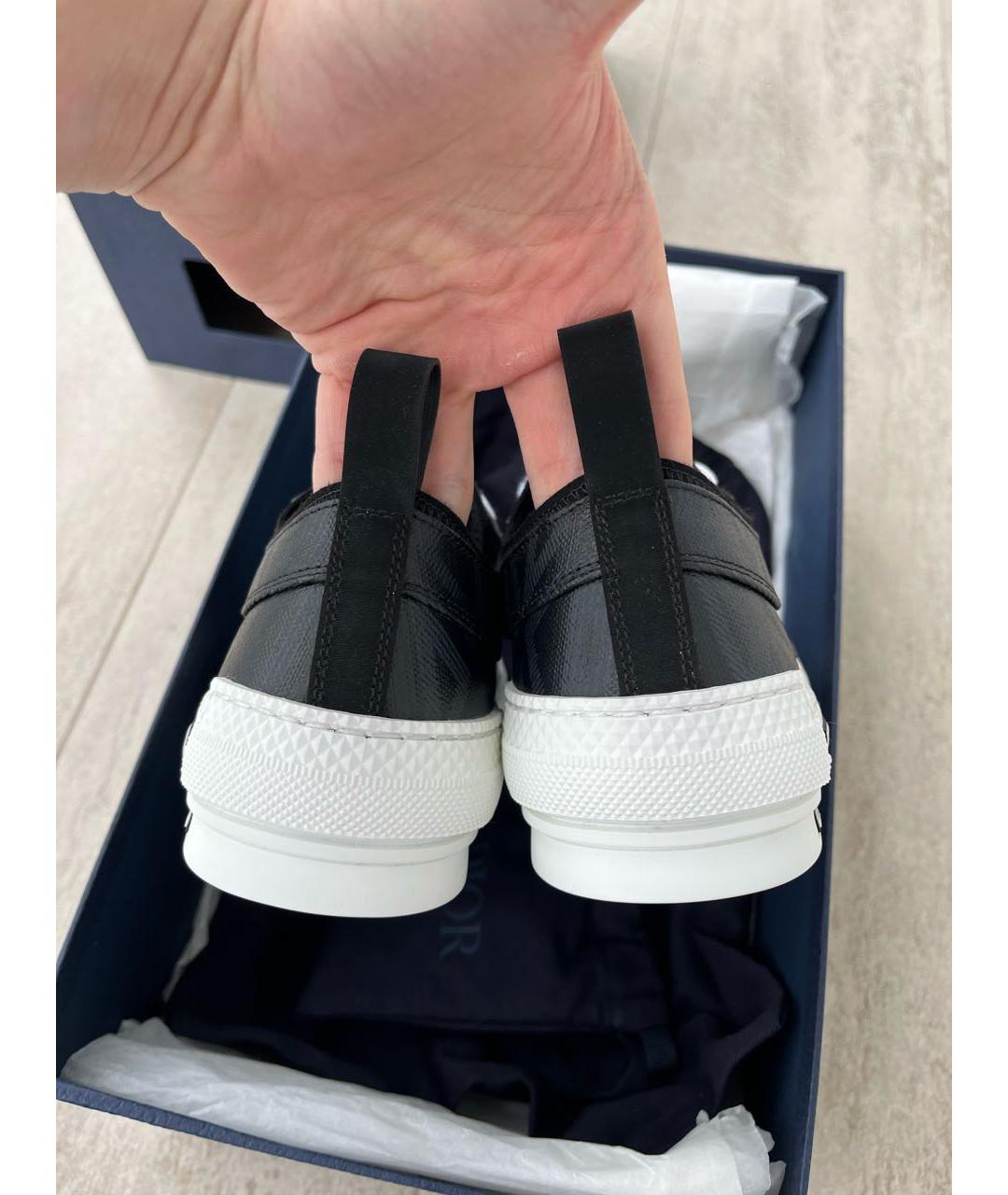 CHRISTIAN DIOR Черные кожаные кеды, фото 4