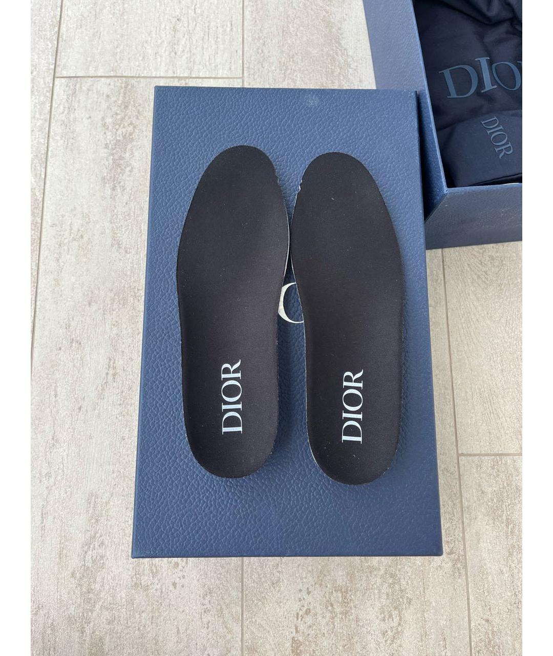 CHRISTIAN DIOR Черные кожаные кеды, фото 8