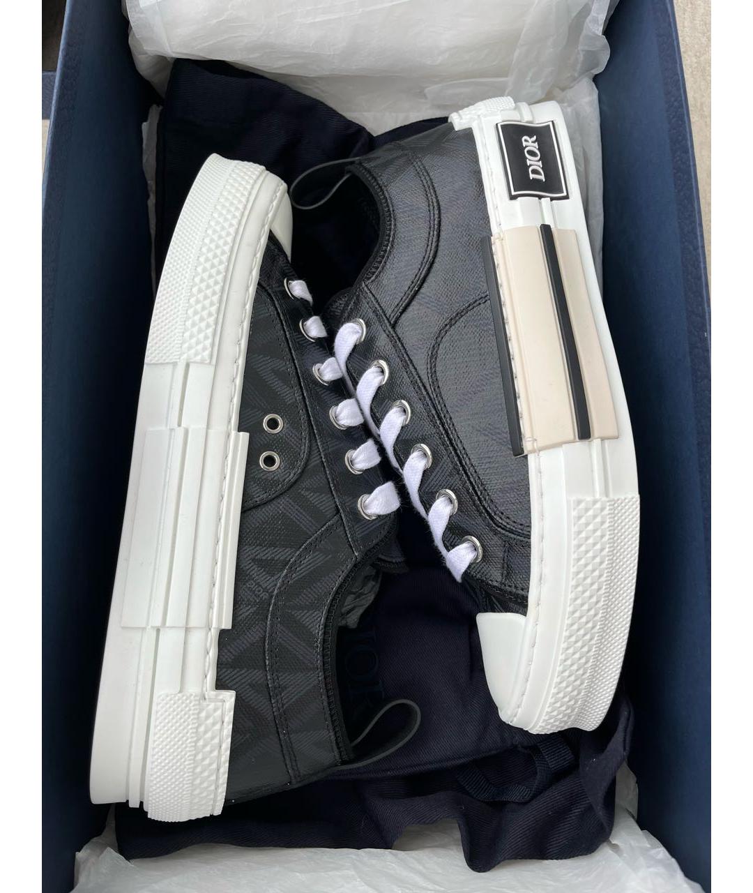 CHRISTIAN DIOR Черные кожаные кеды, фото 3