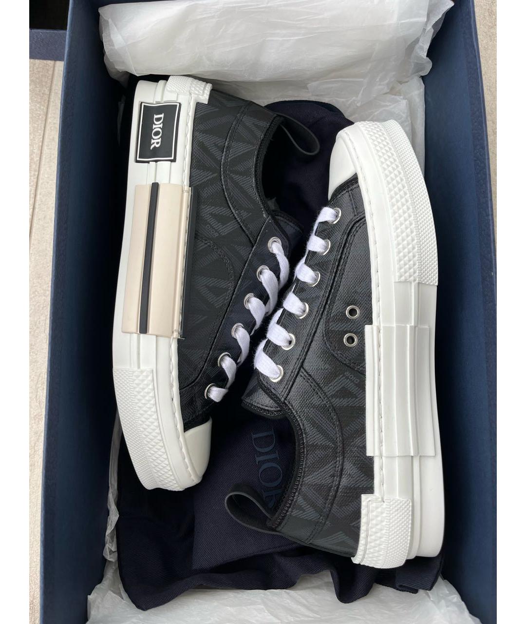 CHRISTIAN DIOR Черные кожаные кеды, фото 7