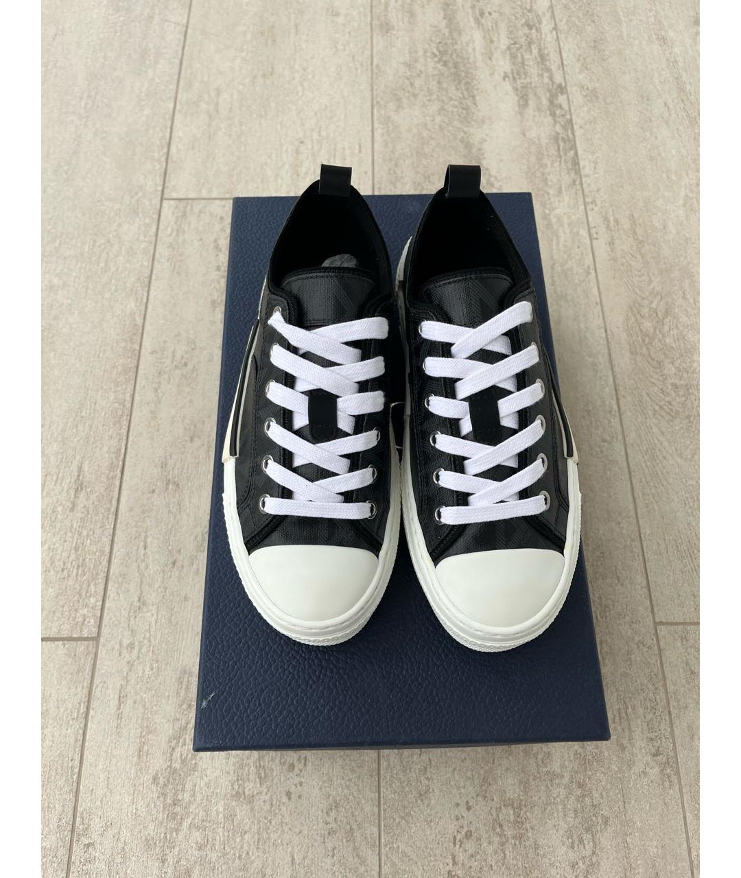 CHRISTIAN DIOR Черные кожаные кеды, фото 2