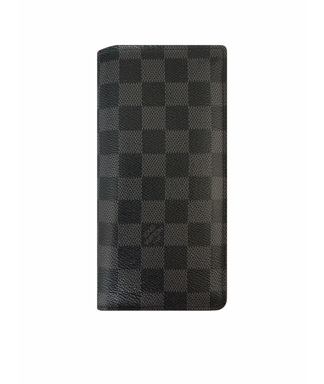 LOUIS VUITTON Антрацитовый кошелек, фото 1