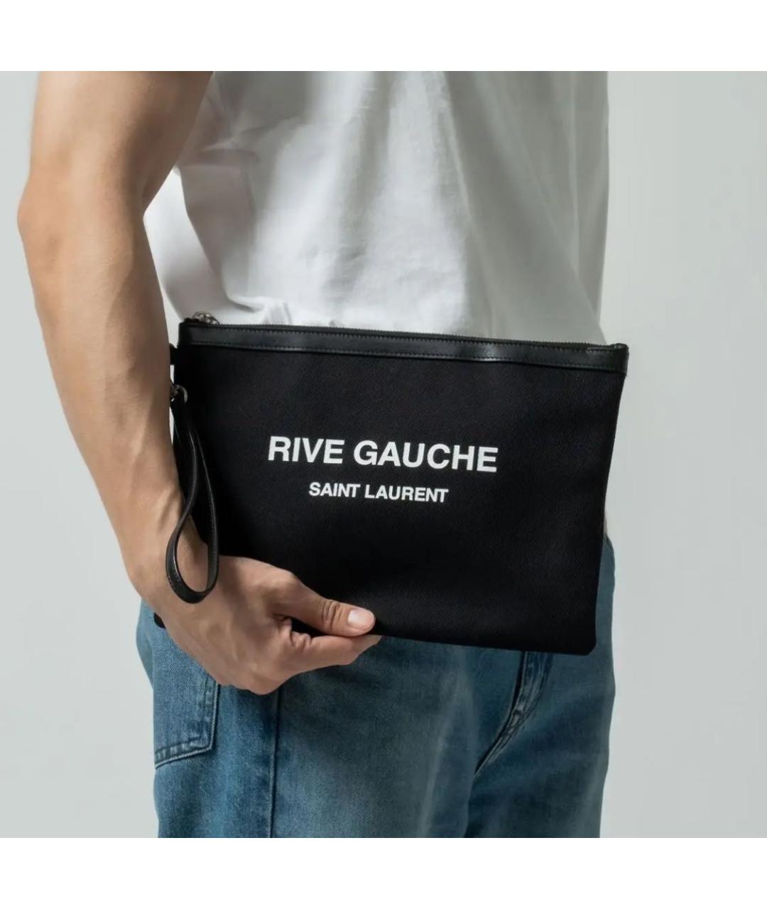 SAINT LAURENT Черная барсетка, фото 8