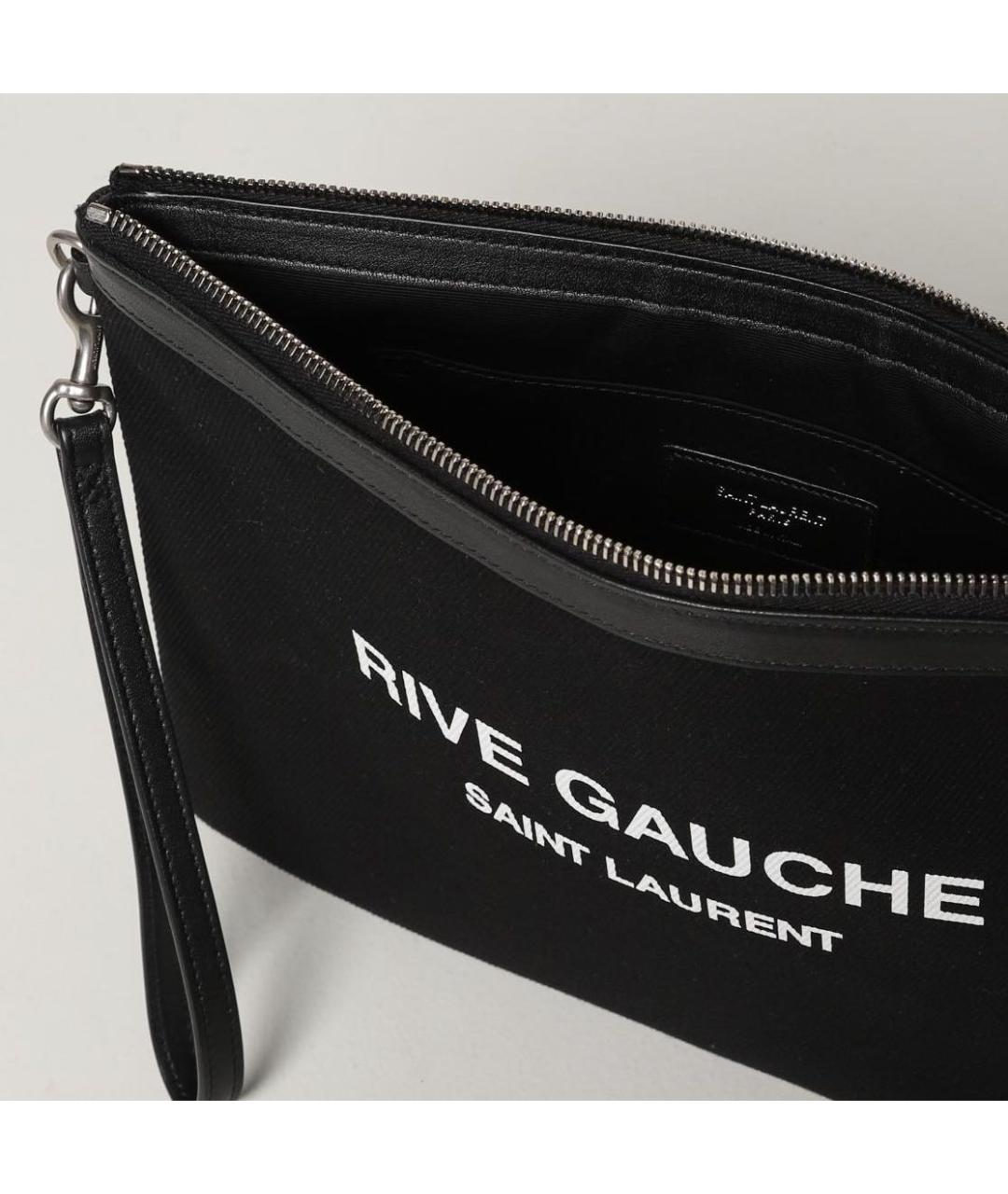 SAINT LAURENT Черная барсетка, фото 7