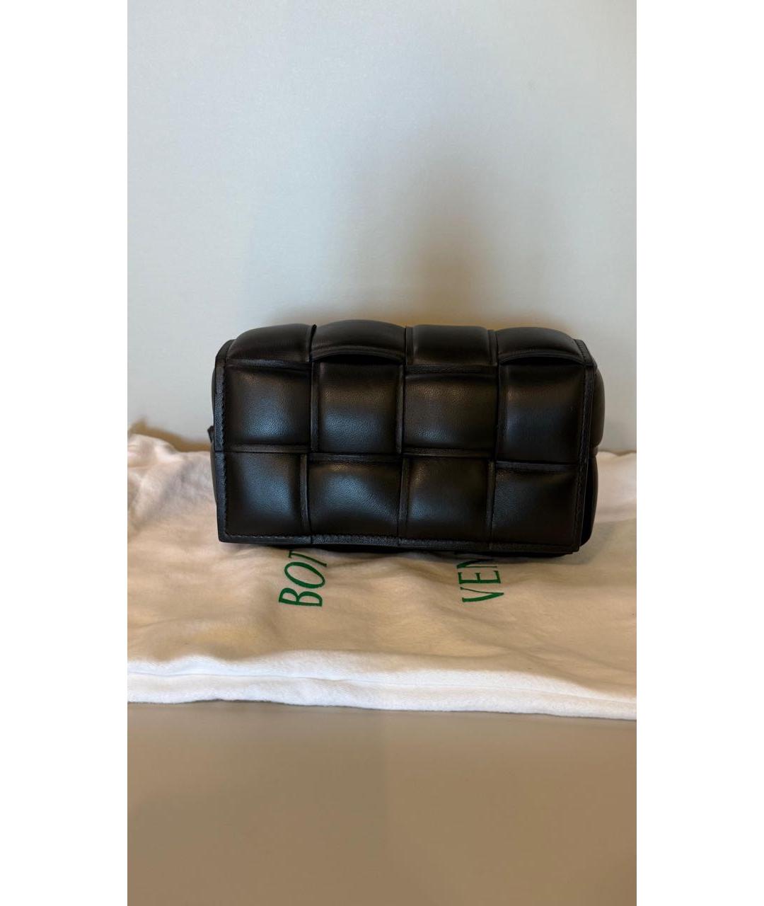 BOTTEGA VENETA Черная кожаная поясная сумка, фото 7