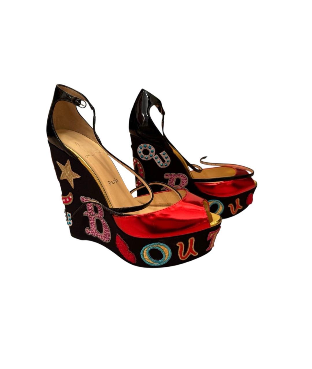CHRISTIAN LOUBOUTIN Мульти босоножки, фото 6