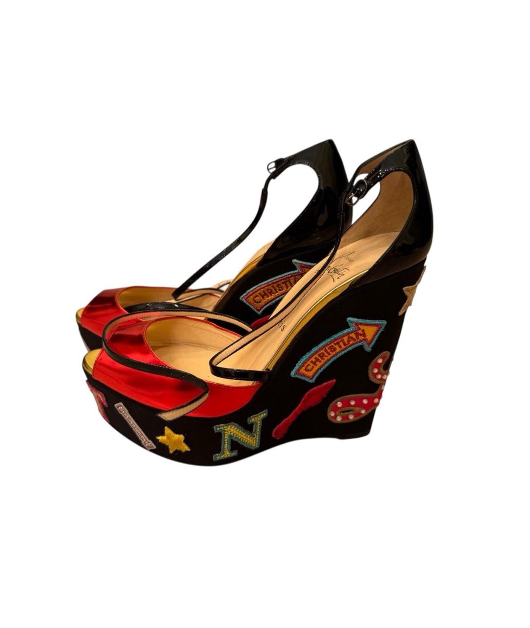 CHRISTIAN LOUBOUTIN Мульти босоножки, фото 2