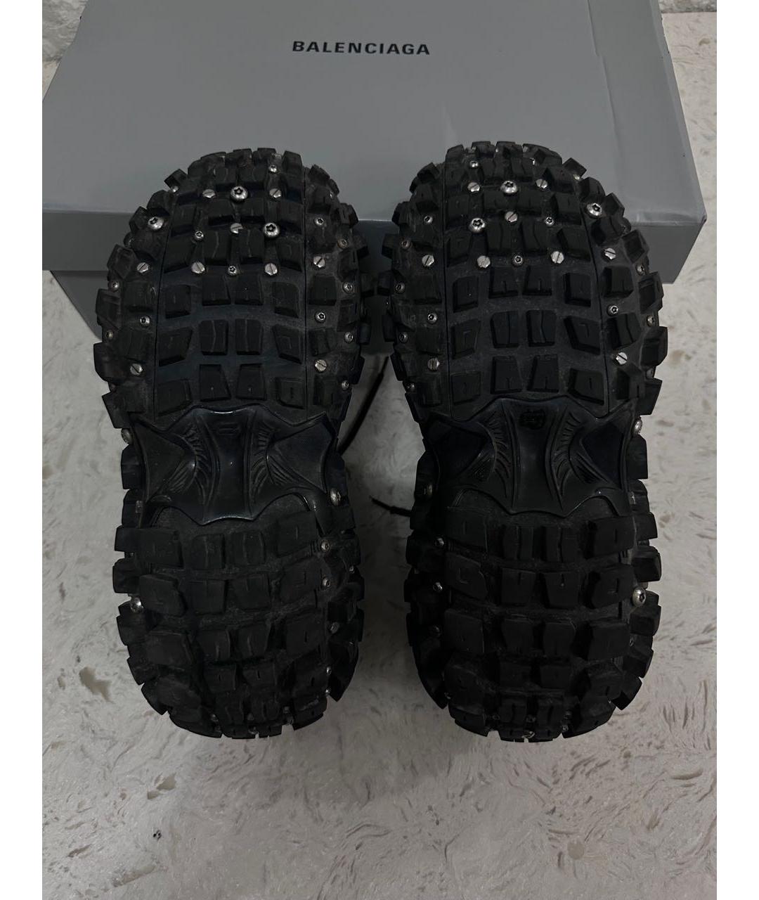 BALENCIAGA Черные низкие кроссовки / кеды, фото 5