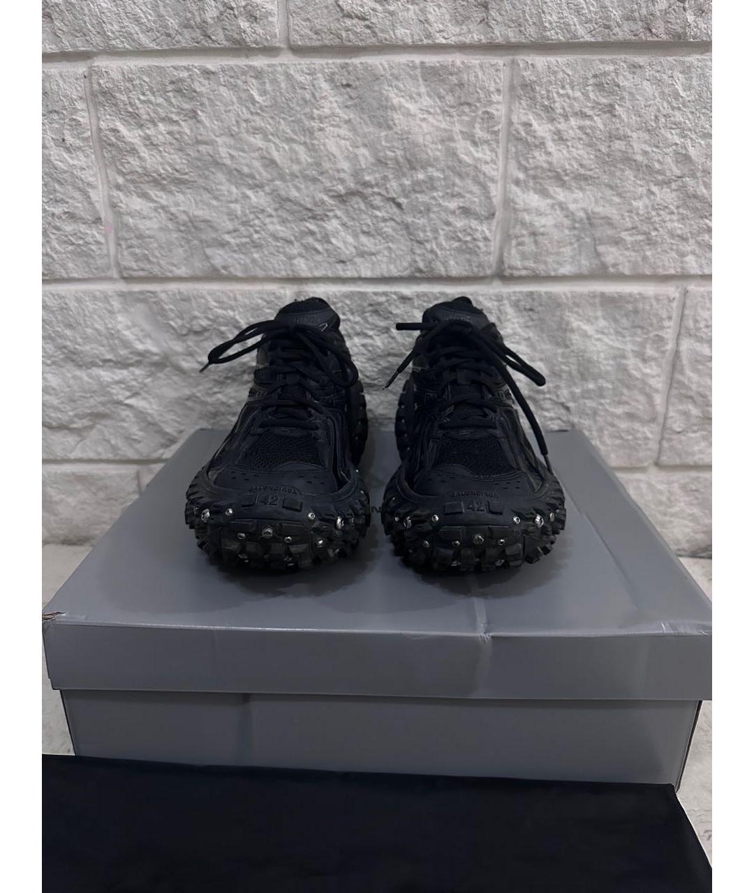 BALENCIAGA Черные низкие кроссовки / кеды, фото 3