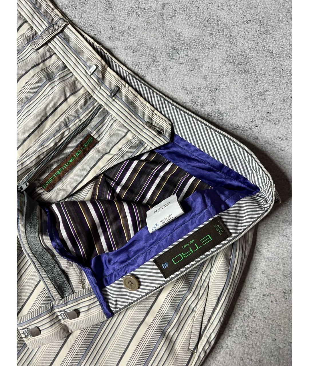 ETRO Мульти хлопковые брюки чинос, фото 5