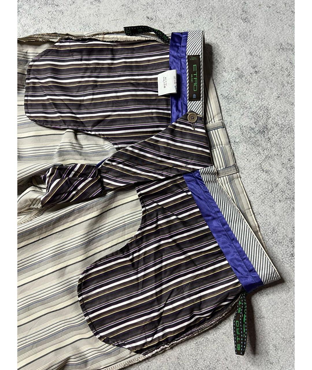 ETRO Мульти хлопковые брюки чинос, фото 7