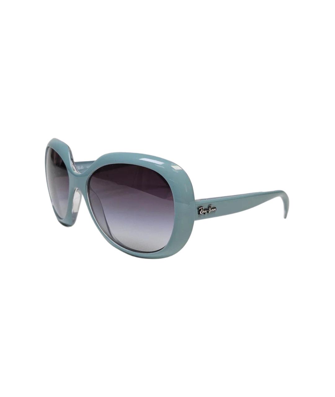 RAY BAN Голубые пластиковые солнцезащитные очки, фото 2