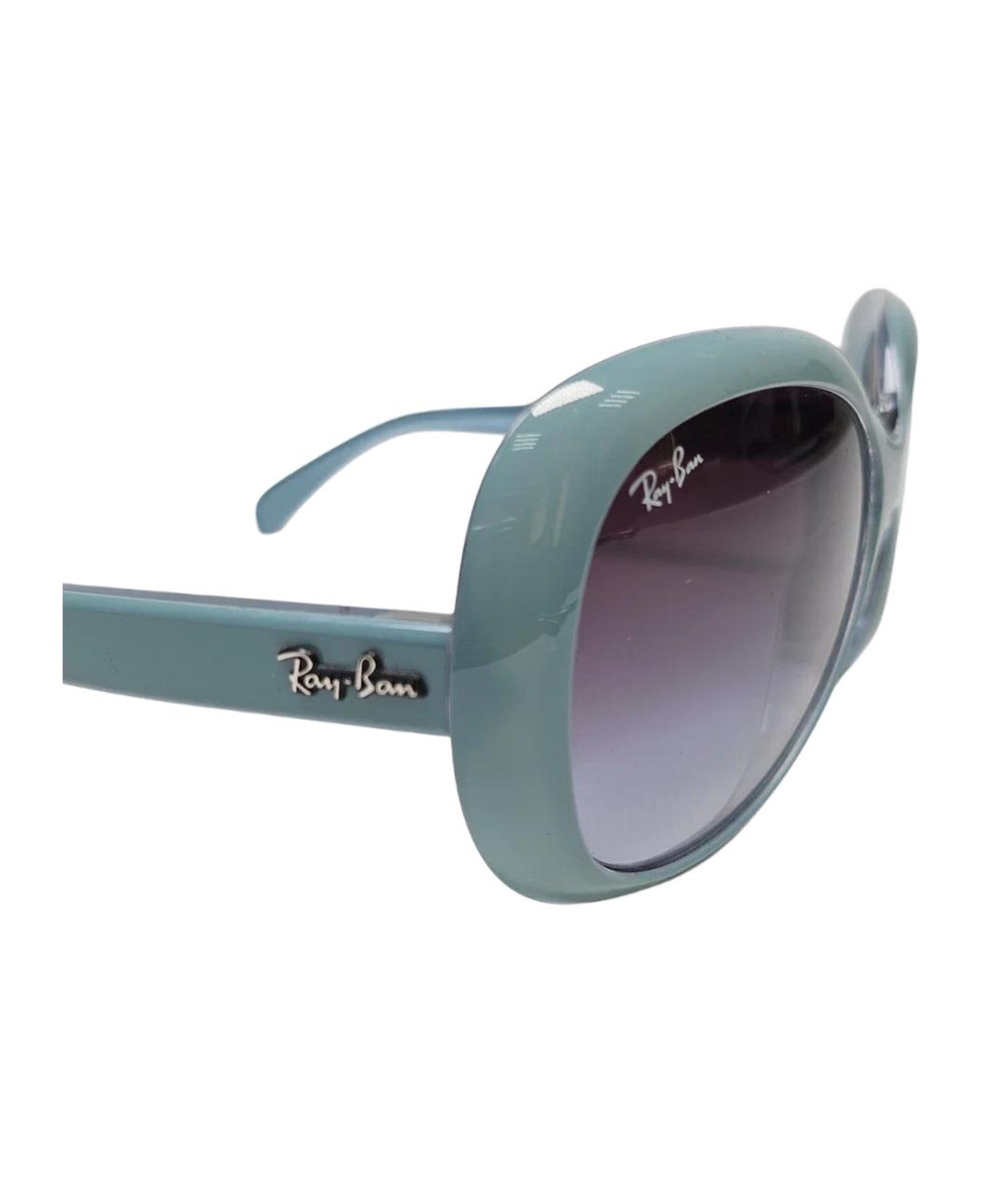 RAY BAN Голубые пластиковые солнцезащитные очки, фото 5