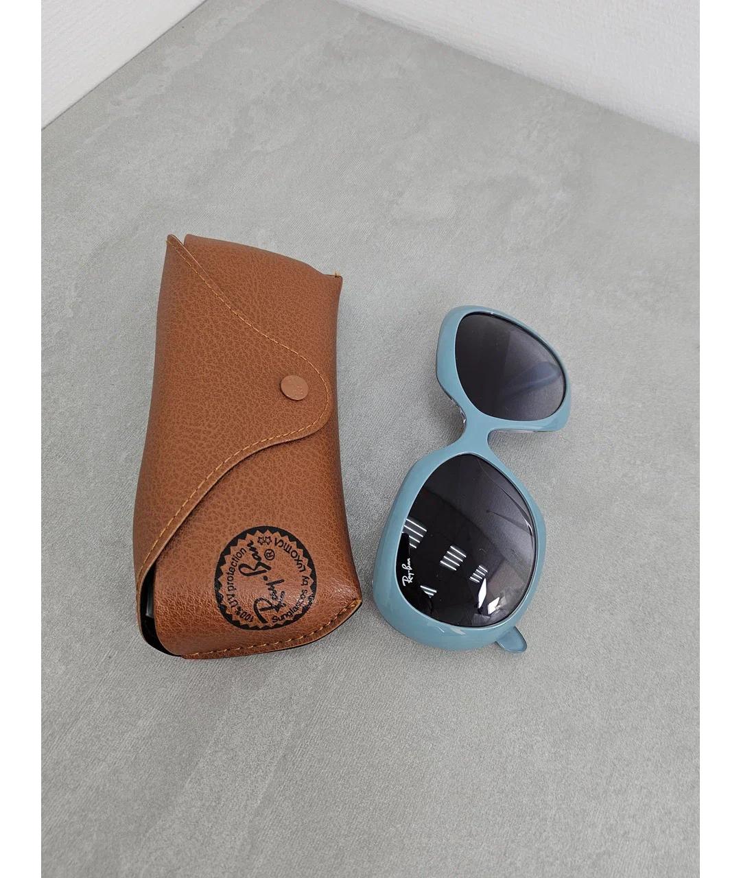 RAY BAN Голубые пластиковые солнцезащитные очки, фото 7