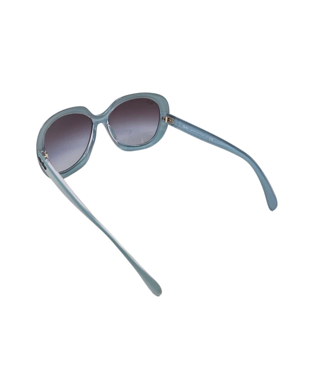 RAY BAN Голубые пластиковые солнцезащитные очки, фото 3