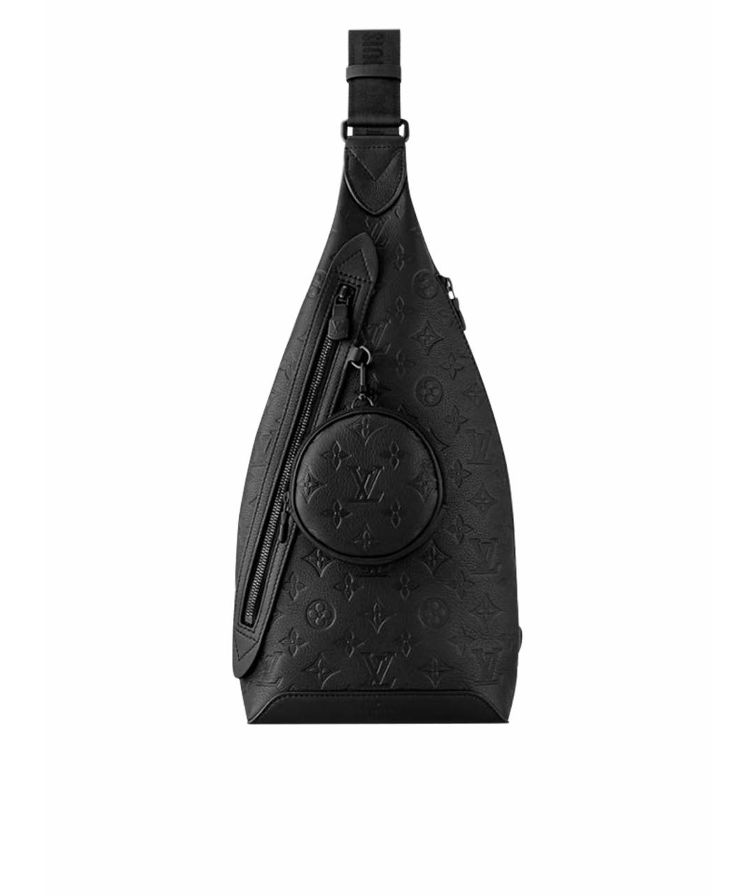 LOUIS VUITTON Черная кожаная сумка на плечо, фото 1