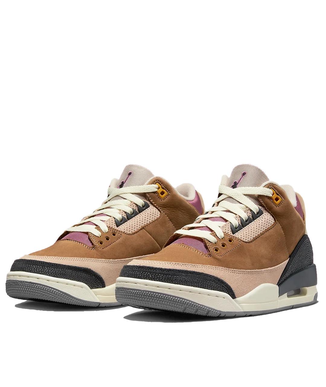 JORDAN Коричневые кожаные кроссовки, фото 2