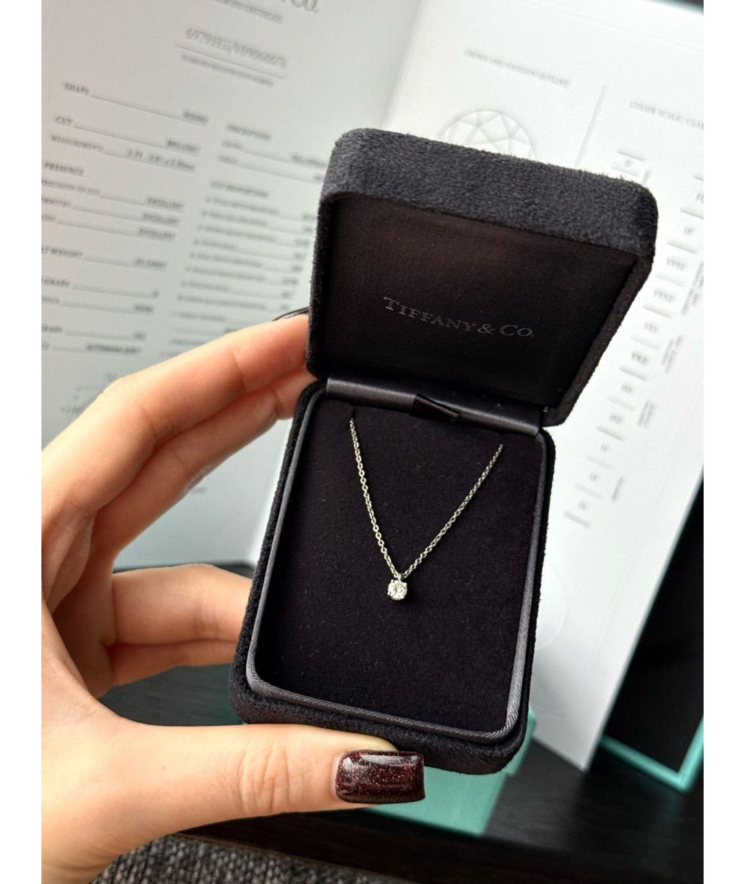 TIFFANY&CO Белое платиновое колье, фото 3