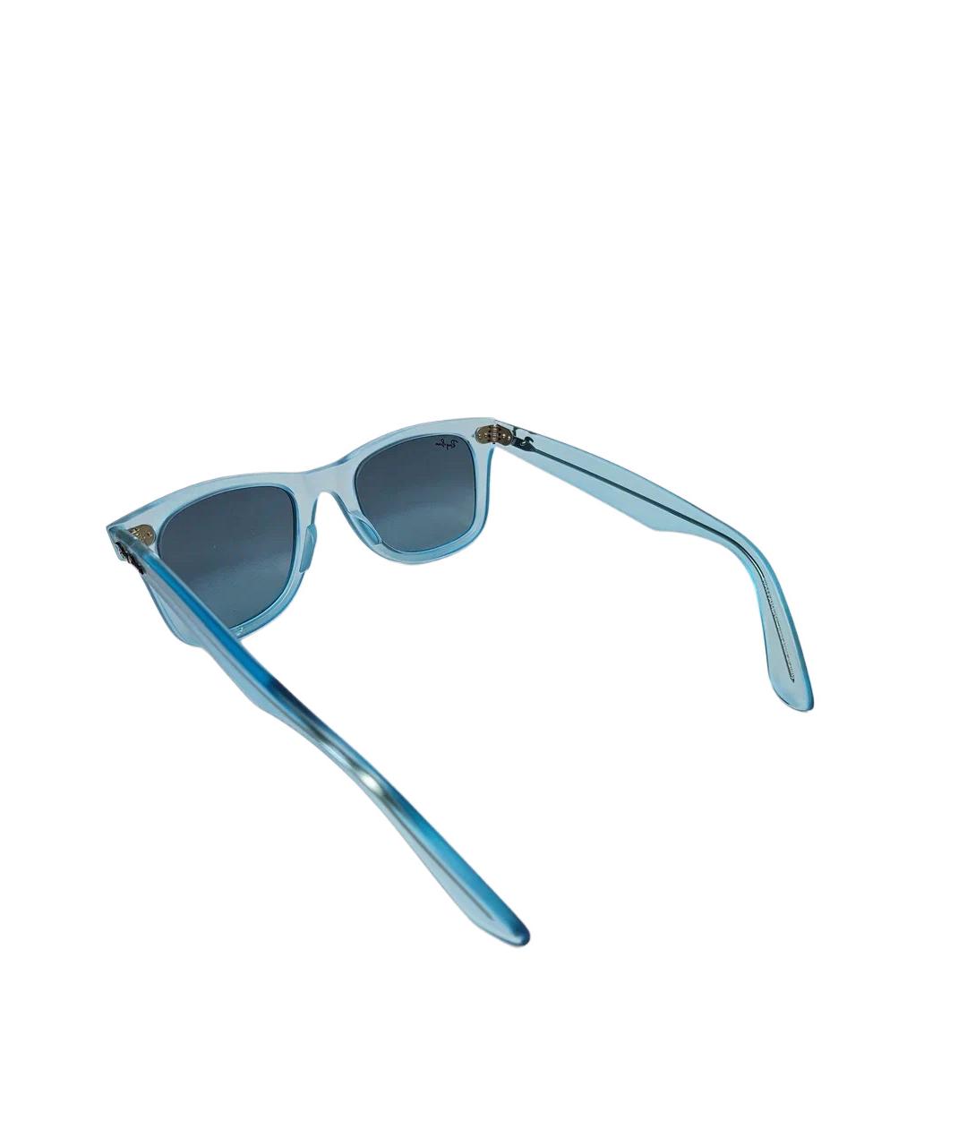 RAY BAN Голубые пластиковые солнцезащитные очки, фото 4