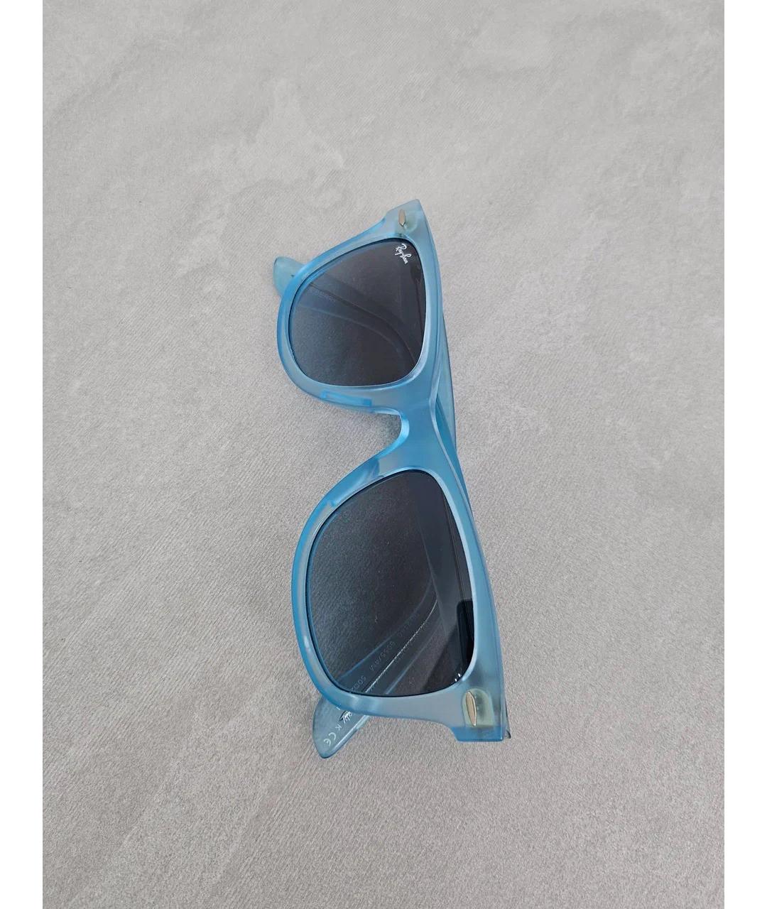 RAY BAN Голубые пластиковые солнцезащитные очки, фото 9