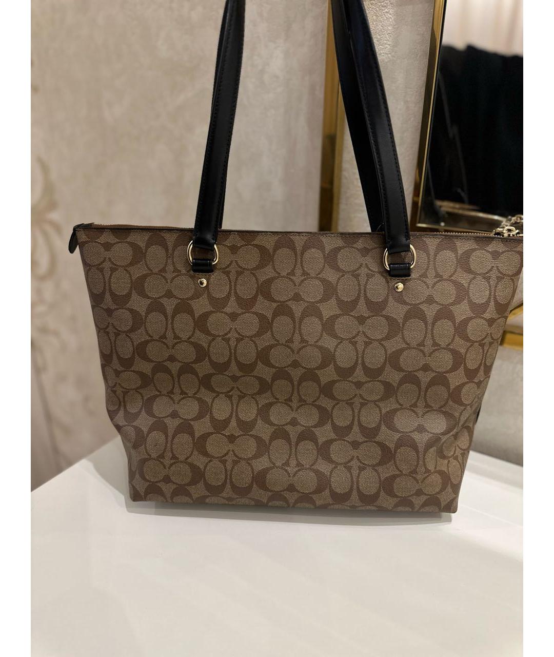 COACH Коричневая сумка тоут, фото 3