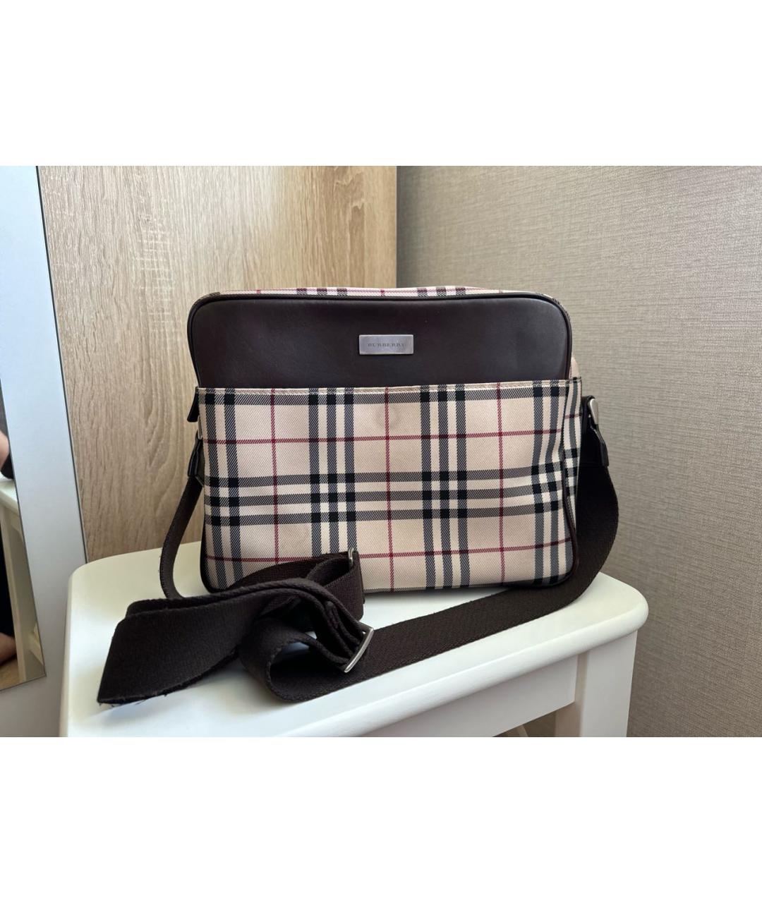 BURBERRY Бежевая сумка на плечо, фото 8