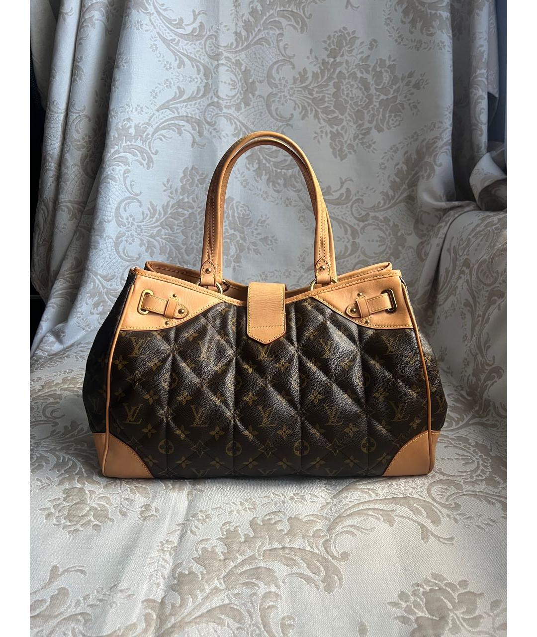 LOUIS VUITTON Коричневая сумка тоут, фото 3