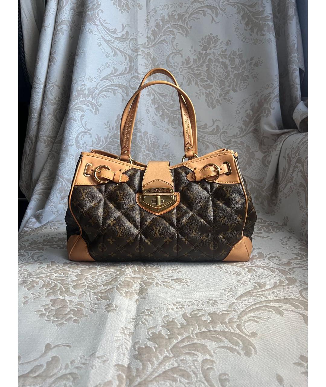 LOUIS VUITTON Коричневая сумка тоут, фото 5