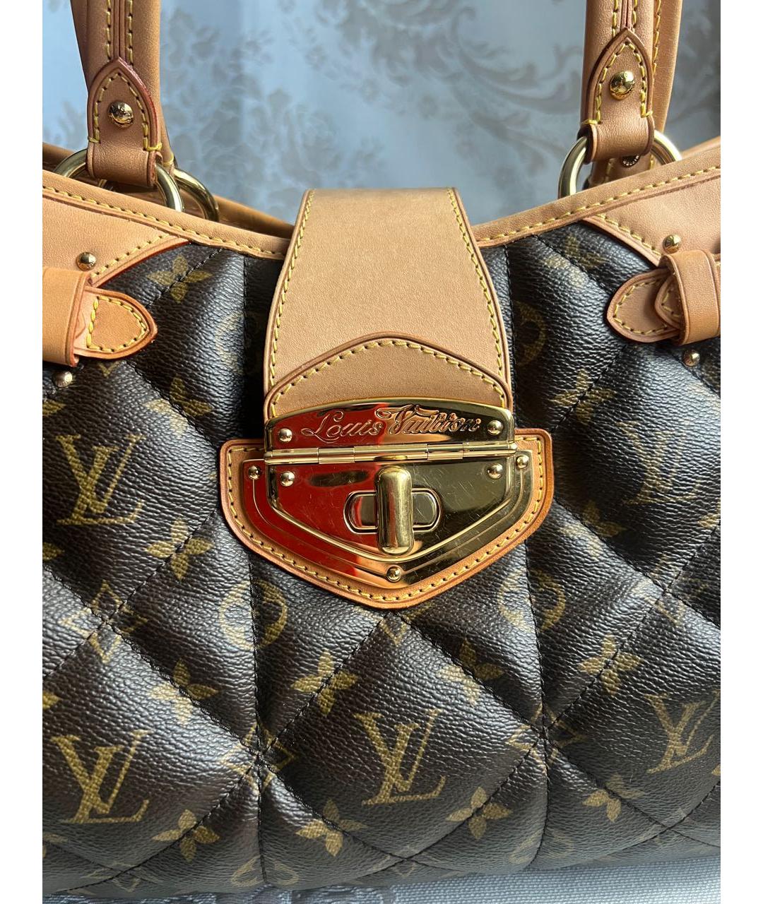 LOUIS VUITTON Коричневая сумка тоут, фото 6
