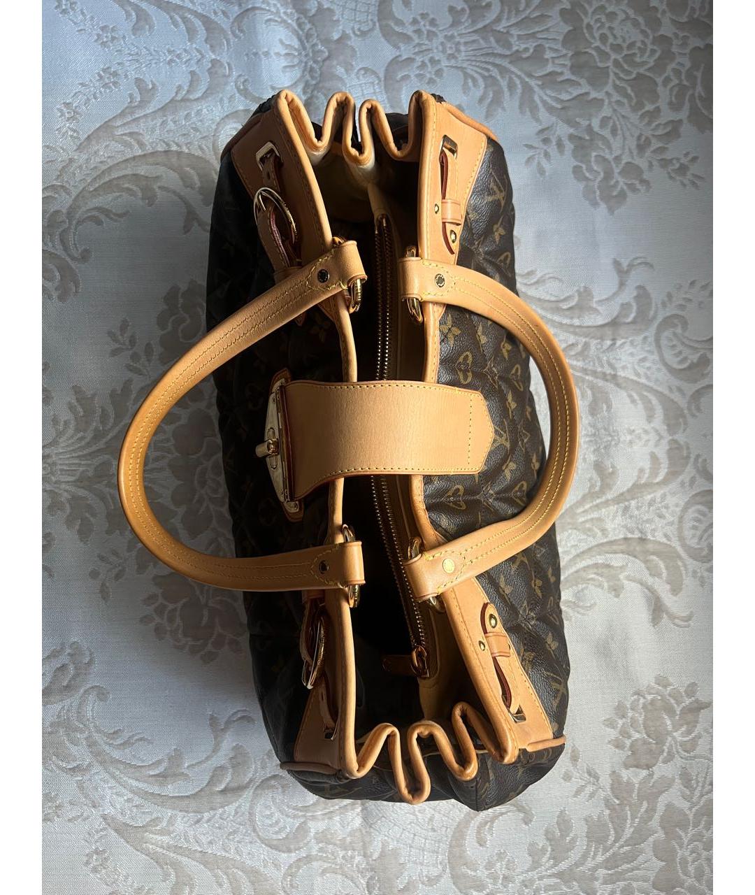 LOUIS VUITTON Коричневая сумка тоут, фото 4