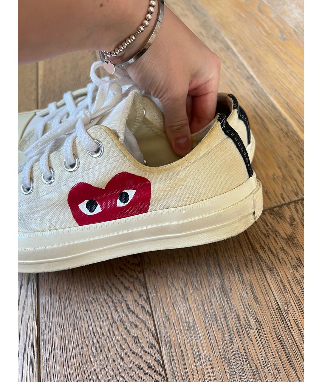 CONVERSE Белые текстильные кеды, фото 8