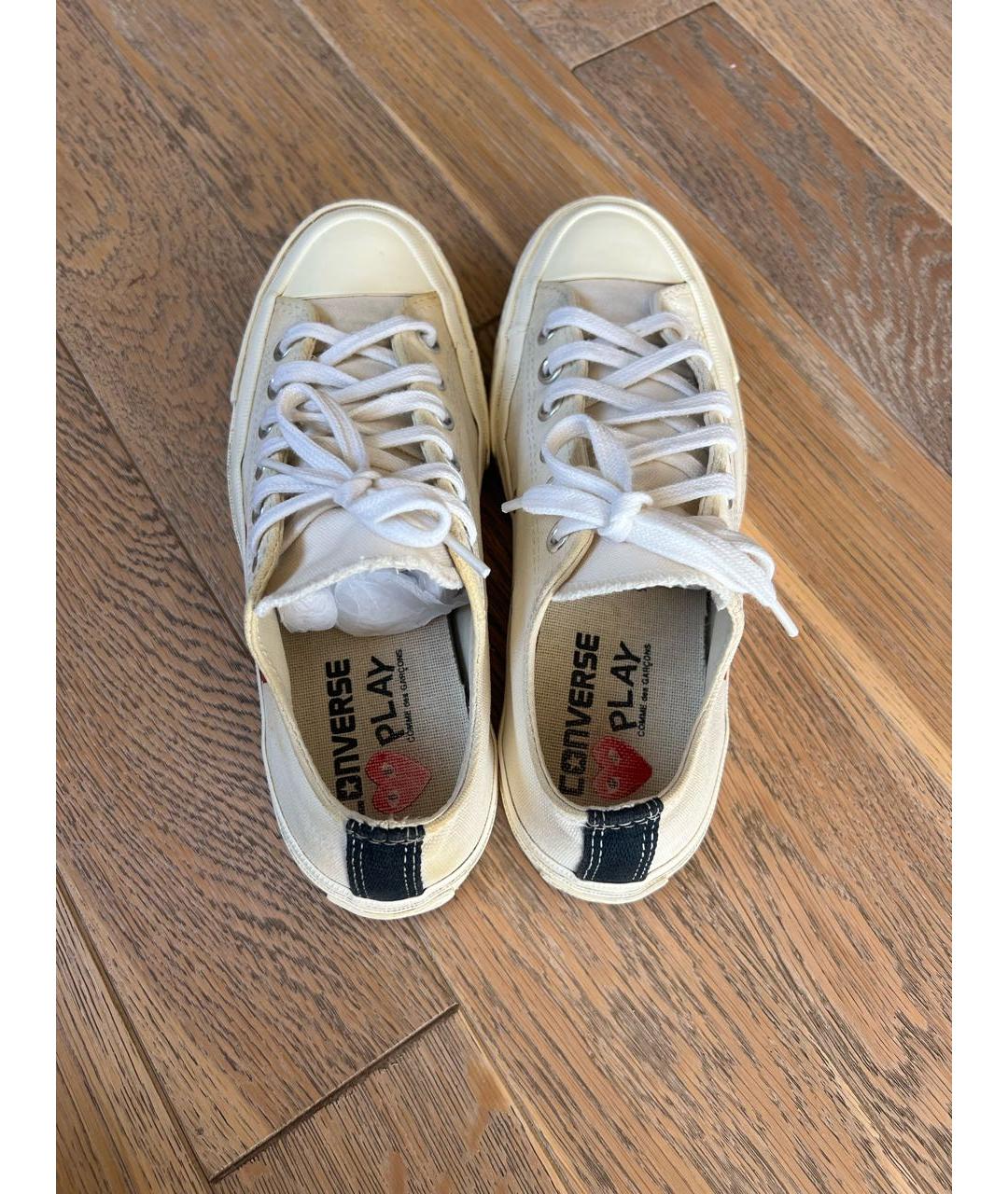 CONVERSE Белые текстильные кеды, фото 3