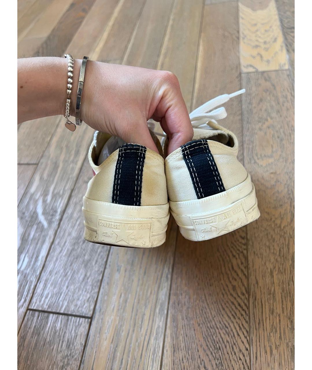 CONVERSE Белые текстильные кеды, фото 6