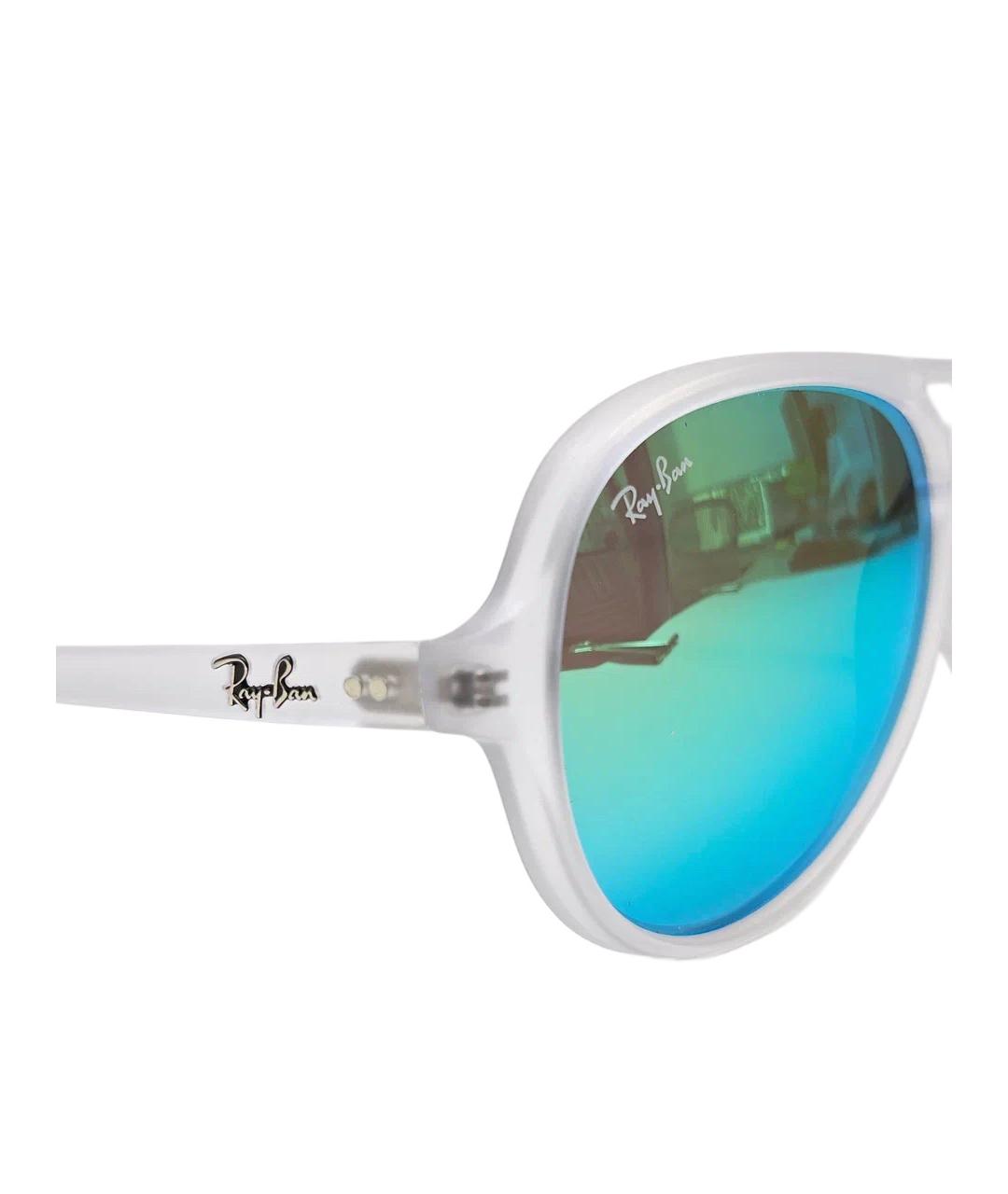 RAY BAN Зеленые пластиковые солнцезащитные очки, фото 5