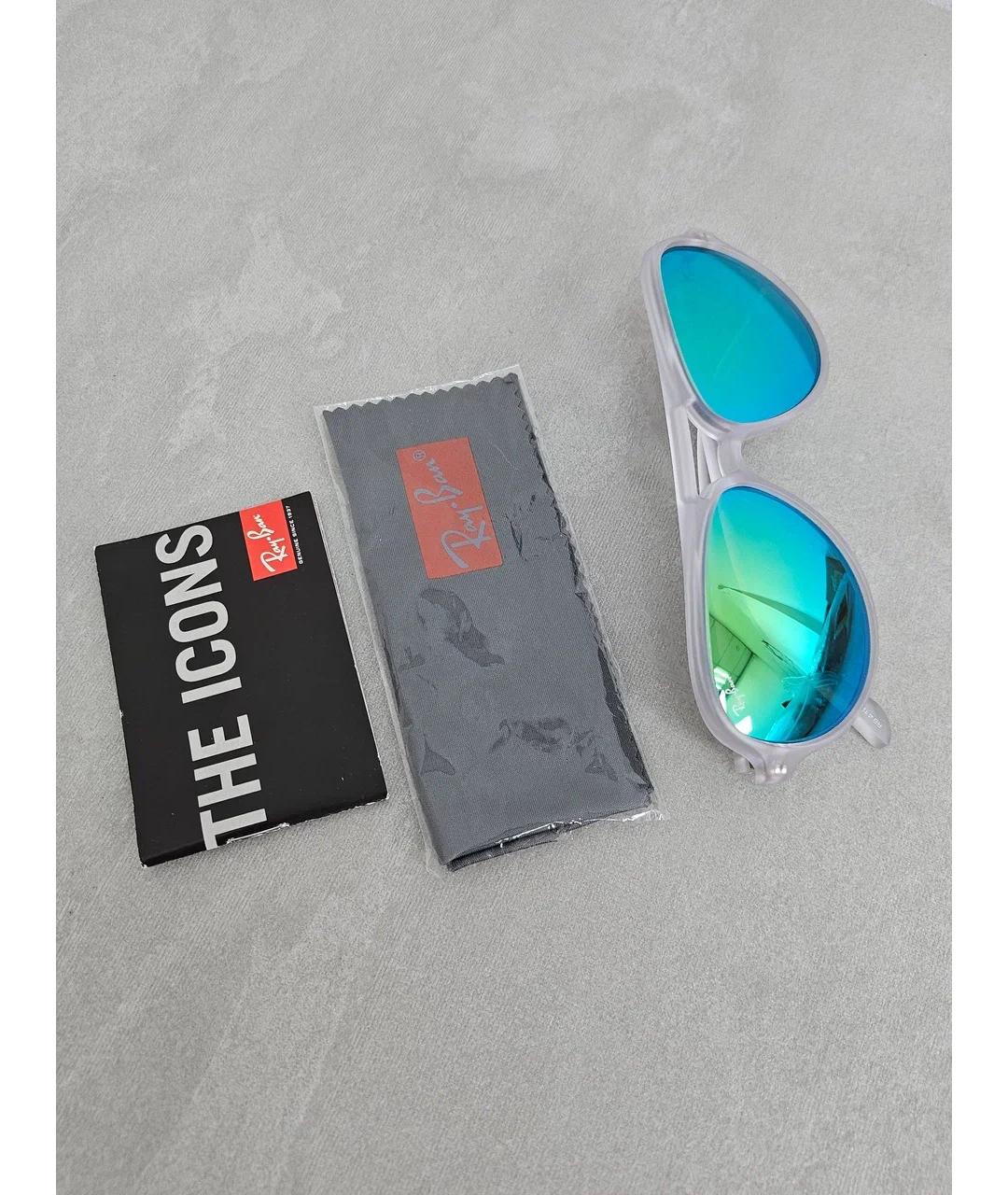 RAY BAN Зеленые пластиковые солнцезащитные очки, фото 7